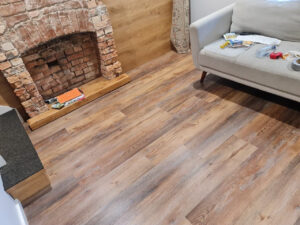 SPC 01 Herringbone – Hybrid SPC (Unlisted) flooring sample