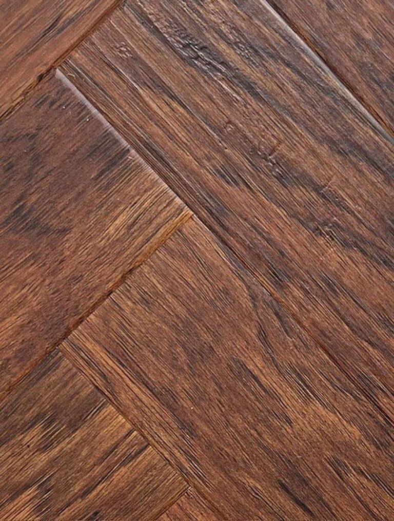 Distressed Aged Hickory - Herringbone