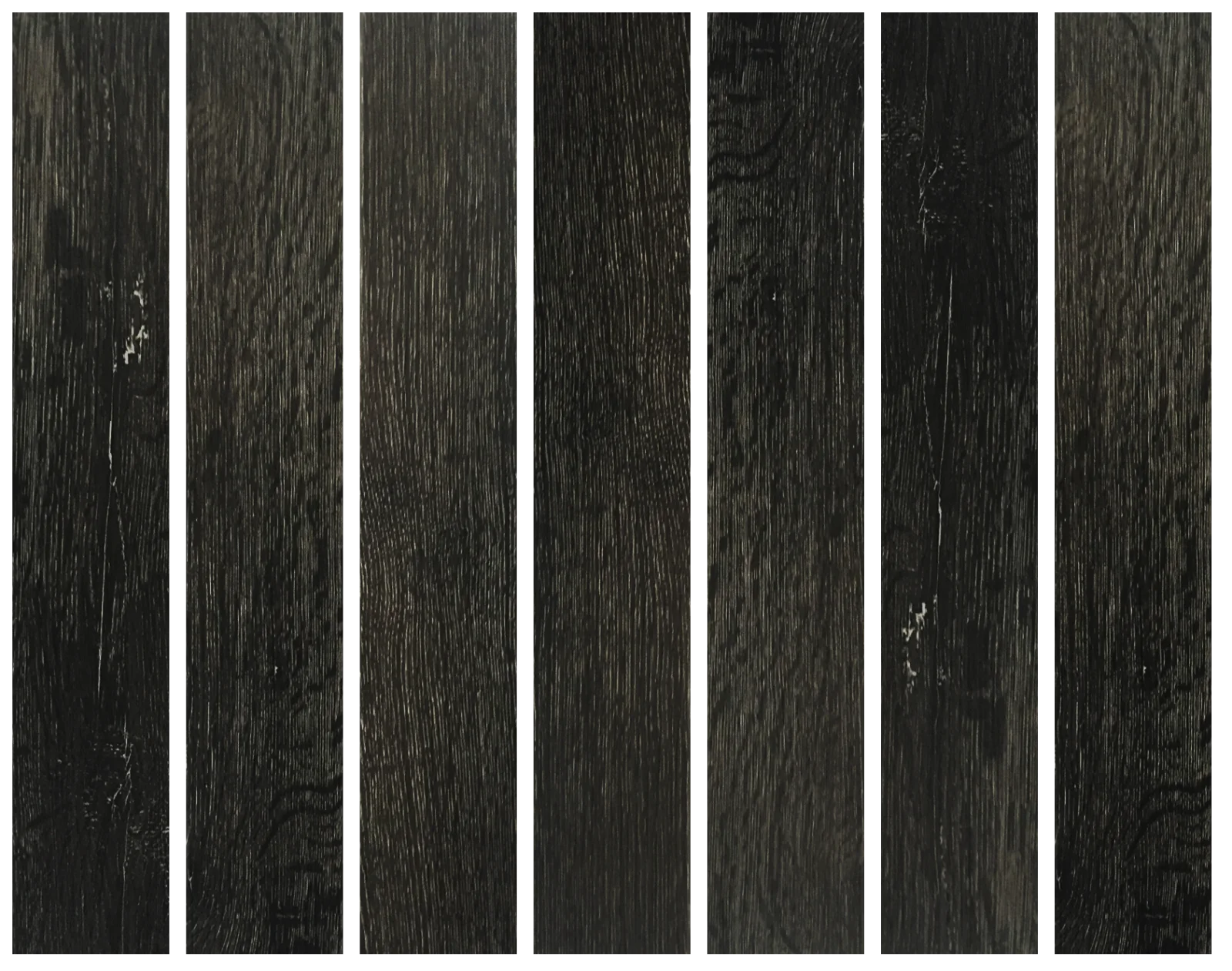 Parquet - Chalk Black Ash PQ 3620 – Parquet / Herringbone flooring sample