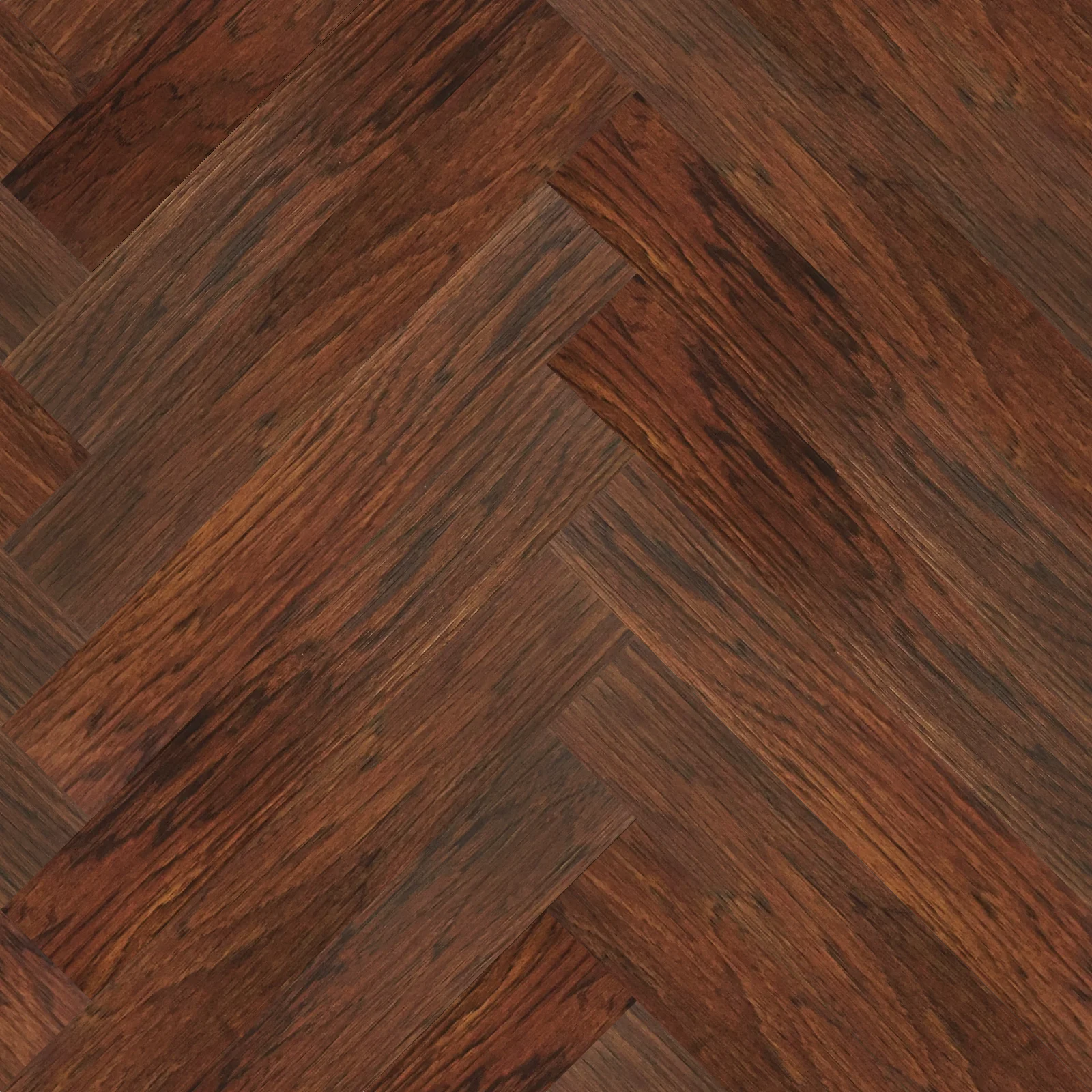 Parquet – Distressed Aged Hickory PQ 3055 - Parquet / Herringbone